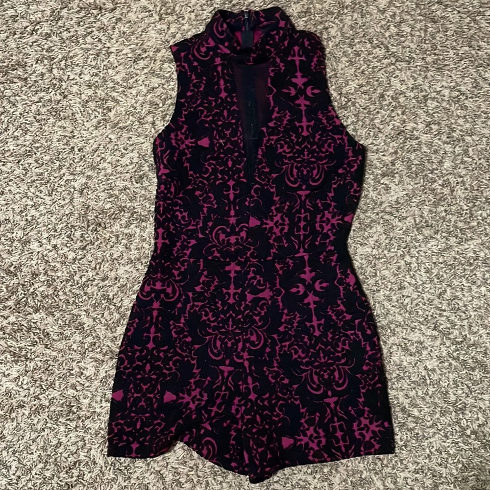 Velvet Purple Romper